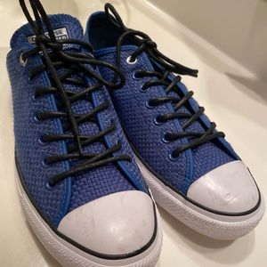 Blue converse sneakers